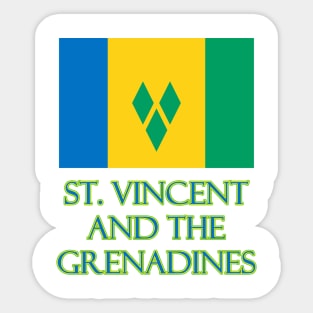 The Pride of St Vincent and the Grenadines - Flag Design Sticker